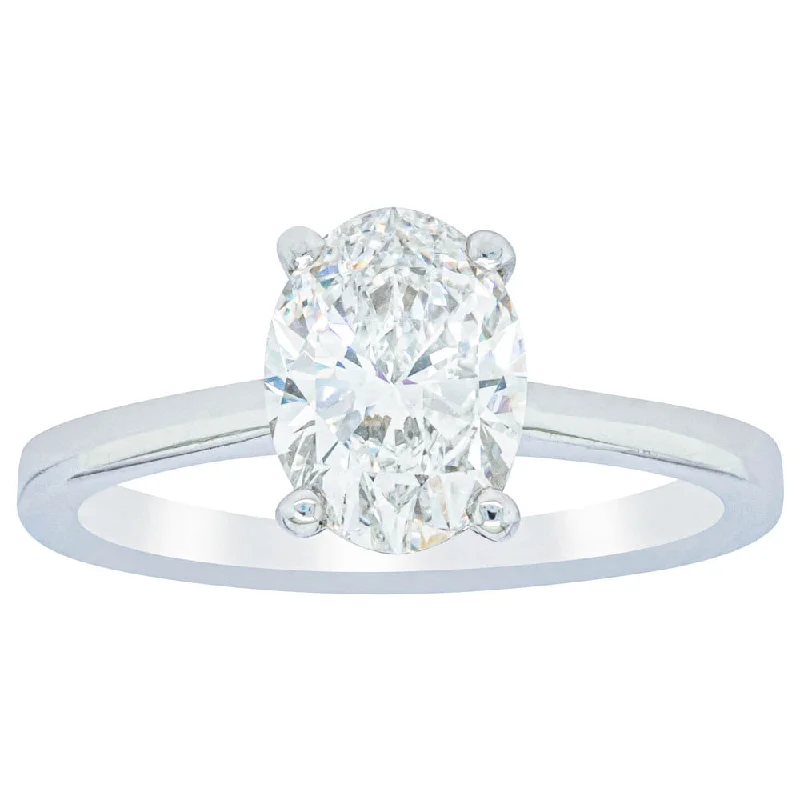 Don't Miss Out On Jaw-Dropping Jewelry Discounts 18ct White Gold 1.50ct Oval Cut Diamond Ring Don't Miss Out On Jaw-Dropping Jewelry Discounts 18ct White Gold 1.50ct Oval Cut Diamond Ring