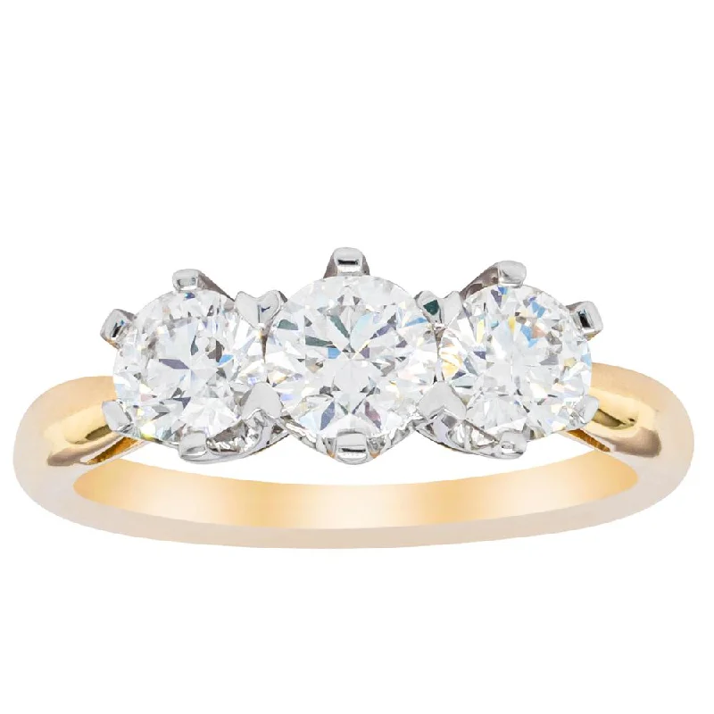 Shop Signature Jewelry Styles At Exclusive Prices 18ct Yellow Gold 1.23ct Diamond Trilogy Ring Shop Signature Jewelry Styles At Exclusive Prices 18ct Yellow Gold 1.23ct Diamond Trilogy Ring