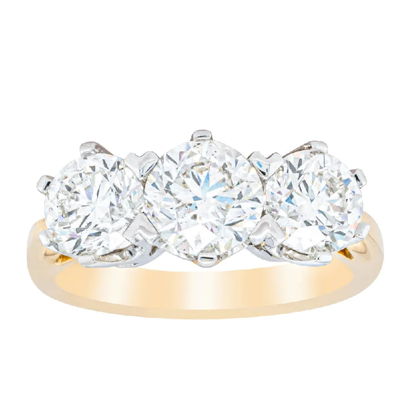 Grab Stylish Jewelry Before The Sale Ends 18ct Yellow Gold 3.00ct Diamond Trilogy Ring Grab Stylish Jewelry Before The Sale Ends 18ct Yellow Gold 3.00ct Diamond Trilogy Ring