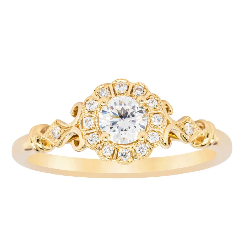 Glamorous Jewelry, Glamorous Deals – Shop Now 18ct Yellow Gold .30ct Diamond Versailles Ring