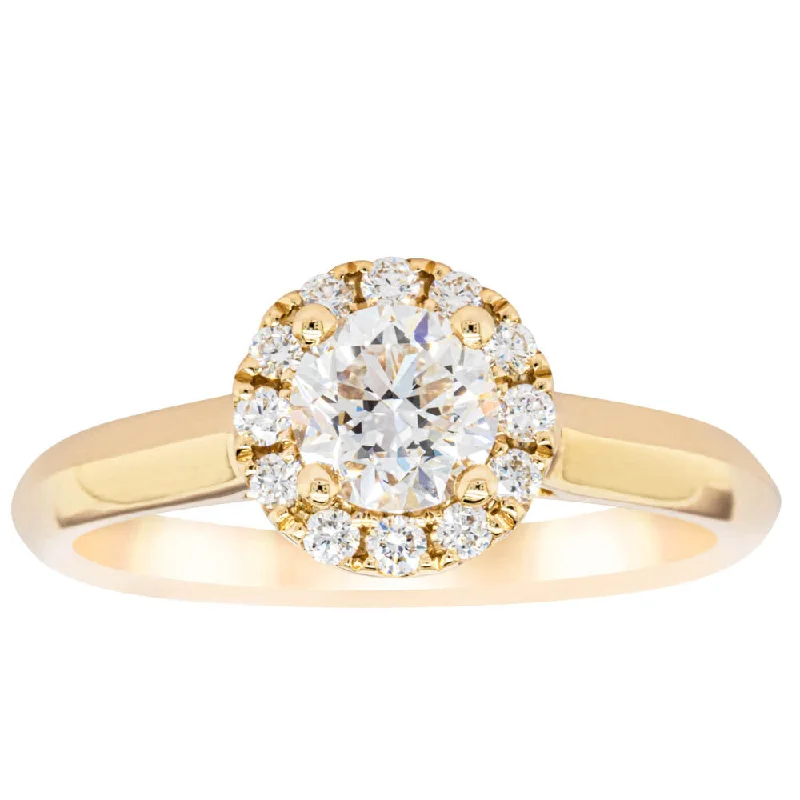 Huge Markdowns On Premium Jewelry Styles 18ct Yellow Gold .75ct Diamond Eclipse Ring
