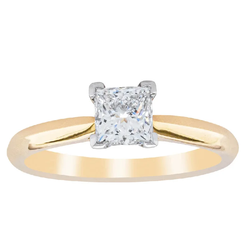 Handcrafted Beauty At Affordable Prices 18ct Yellow Gold .76ct Princess Cut Diamond Venetian Ring Handcrafted Beauty At Affordable Prices 18ct Yellow Gold .76ct Princess Cut Diamond Venetian Ring