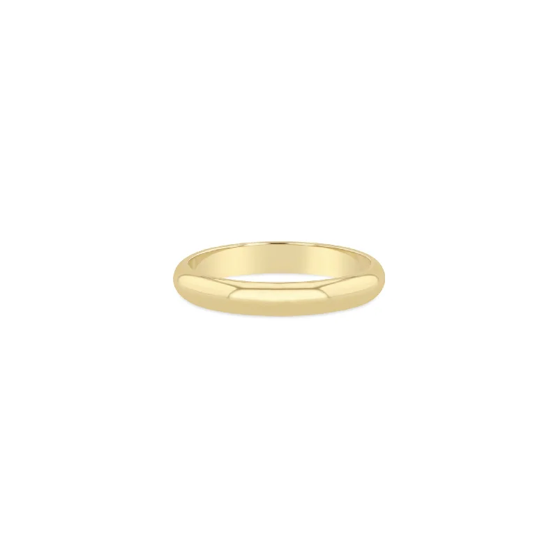 Seasonal Jewelry Deals – Elevate Your Style 14k Gold 3mm Half Round Ring