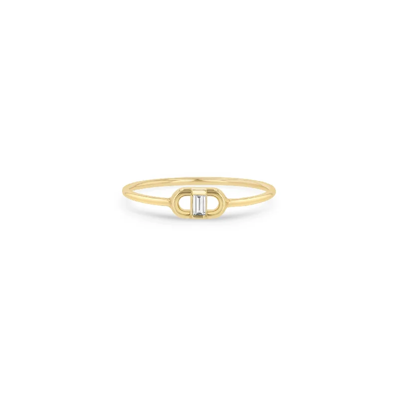Luxury Meets Affordability – Jewelry Sale Now Live 14k Baguette Diamond Open Link Ring