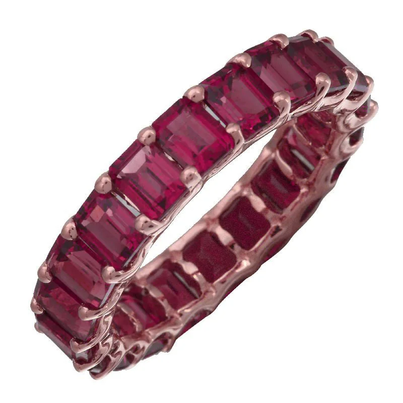 Once-A-Year Jewelry Deals – Shop Before They’Re Gone 14k Emerald Cut Ruby Eternity Ring