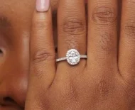 Luxury Jewelry Clearance – Shop Premium Styles Now Classic Halo Oval Cut CZ Engagement Ring in 925 Sterling Silver