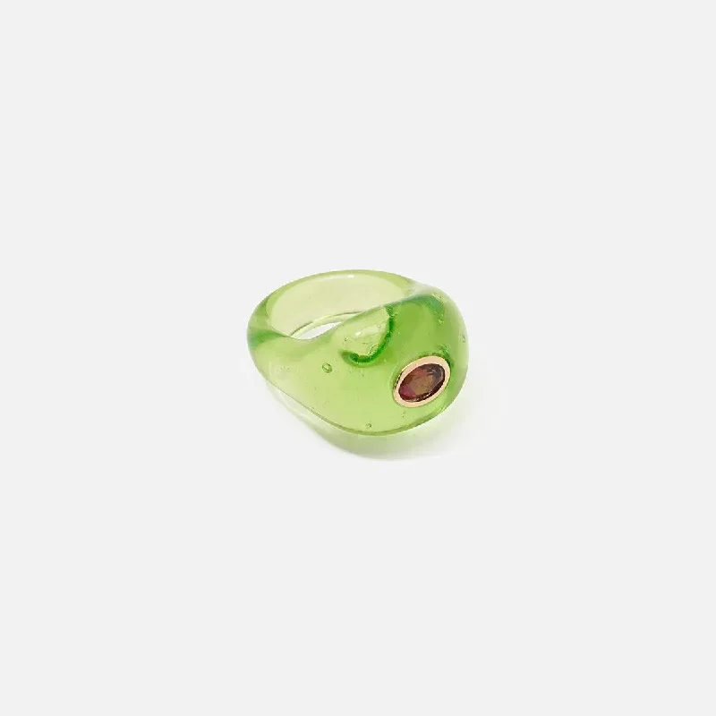 Limited-Time Offer On Premium Jewelry Collections Monument Ring, Lime