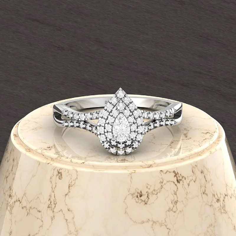 Premium Jewelry Now Available At Special Discounts Natalie Pear Natural Diamond Engagement Ring