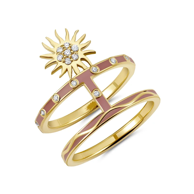 Discounted Jewelry For A Glamorous Look Pink Sun Ring