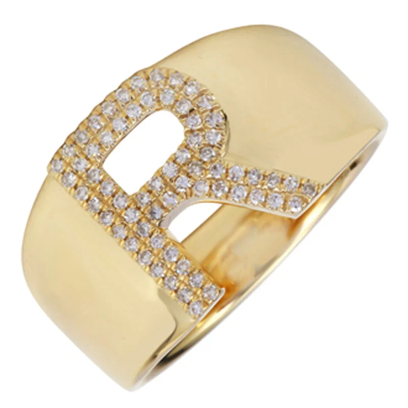Limited-Stock Jewelry Sale – Once It's Gone, It's Gone Signet Initial Diamond Ring
