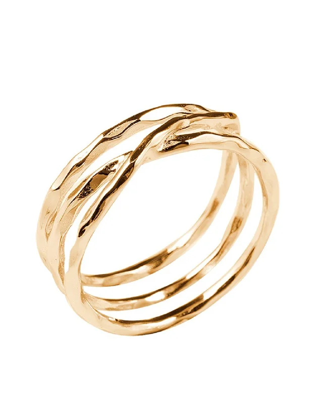 Elevate Your Jewelry Collection With Limited-Time Savings Sterling Silver Textured Multi Band Ring