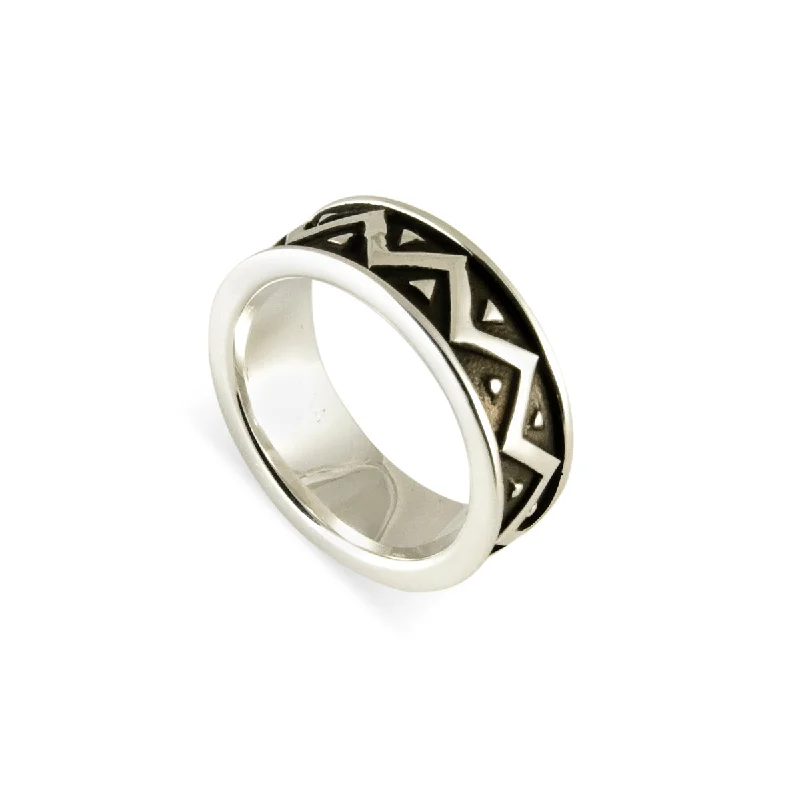 Limited-Time Offer On Elegant Jewelry Pieces Tiki Pattern Band Ring