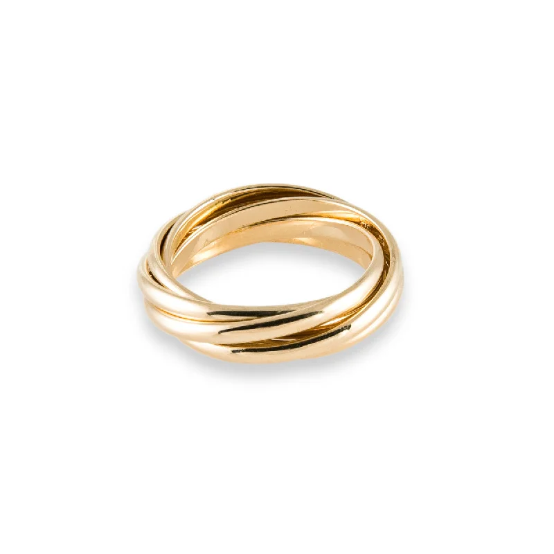 Shop Signature Jewelry Styles At Exclusive Prices 5 Band Rolling Ring in 14K Gold