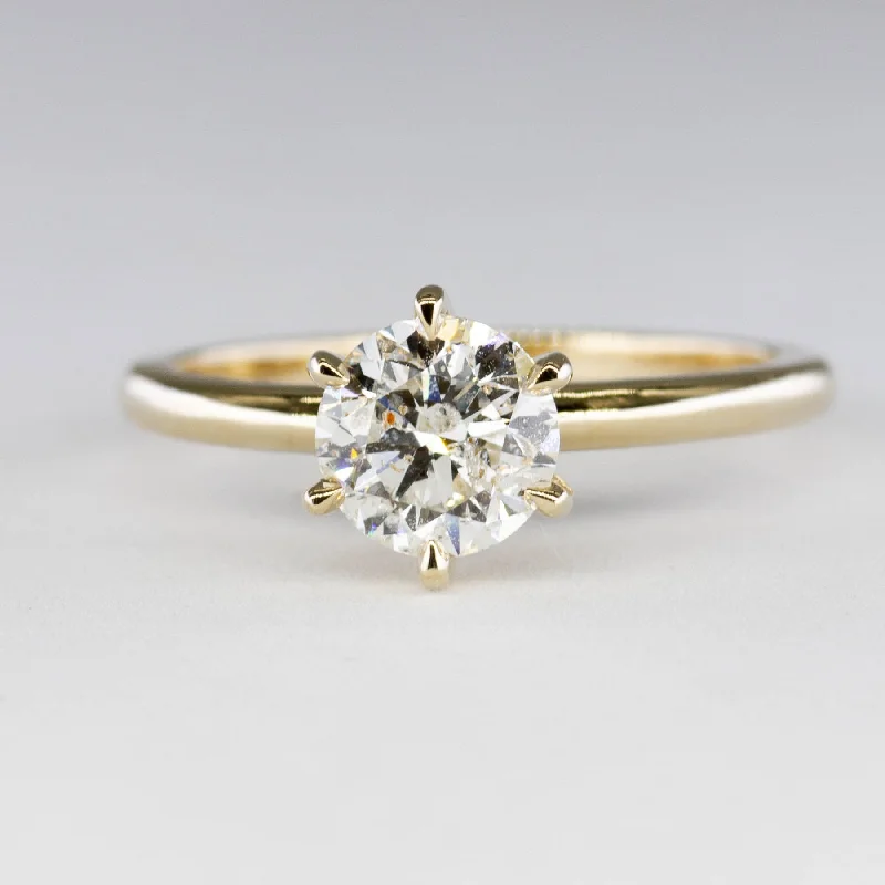 Buy More, Save More On Stunning Jewelry Pieces '100 Ways' Six Prong Diamond Solitaire | 1.18ct I1 H/I | SZ 6.75 |