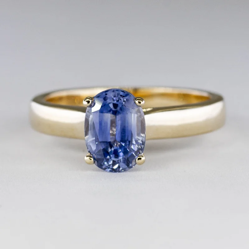 Get The Sparkle You Love At Prices You Adore '100 Ways' Oval Sapphire and Diamond Ring | 2.02ct, 0.05ctw | SZ 7 |