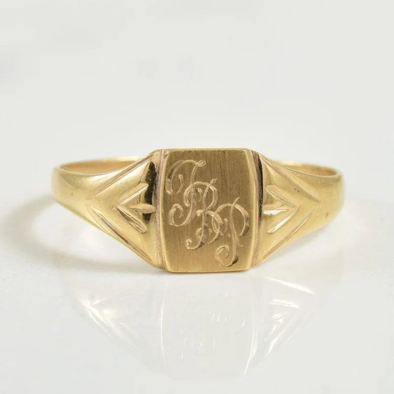 Timeless Elegance, Temporary Discounts – Act Fast 10k Yellow Gold 'JBP' Initialed Ring | SZ 7 |