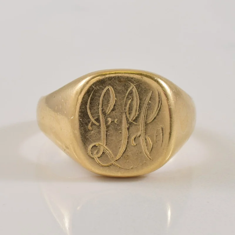 Shop Fine Jewelry With Amazing Deals 10k Yellow Gold 'LH' Initialed Ring | SZ 8 |