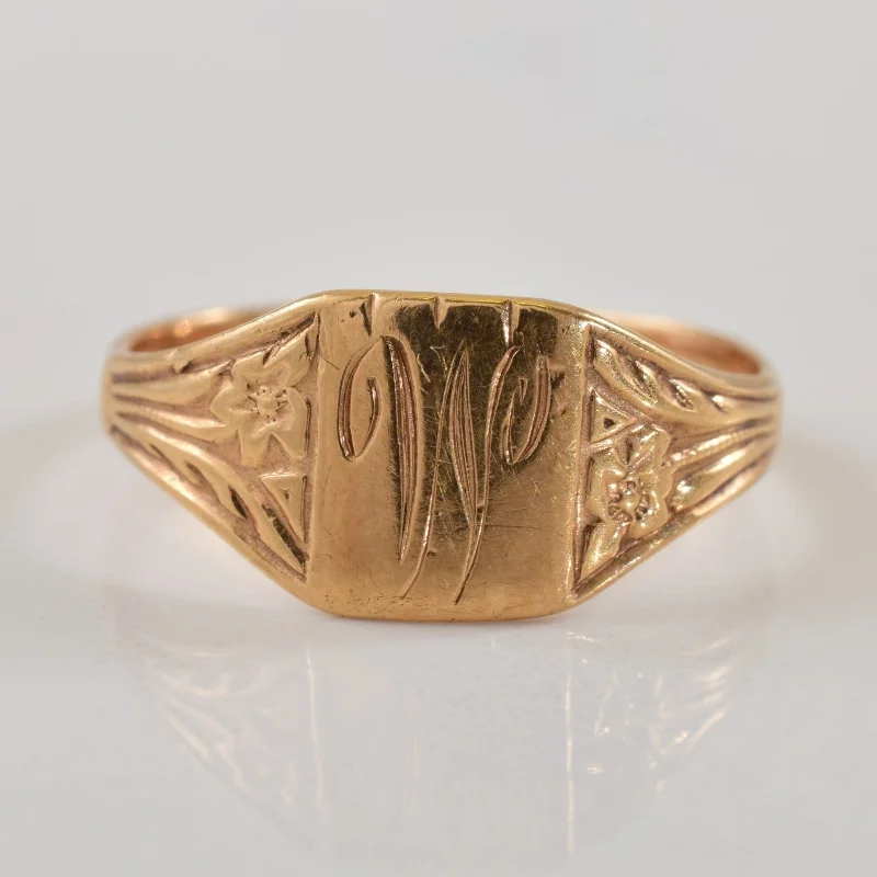 Best Jewelry Sale Prices – Limited-Time Offer 10k Yellow Gold 'W' Initialed Ring | SZ 5 |