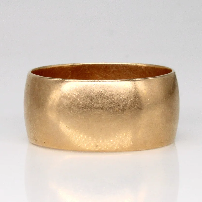 Don't Miss Our Biggest Jewelry Sale Of The Season 14k Yellow Gold Wide Band | SZ 8.75 |
