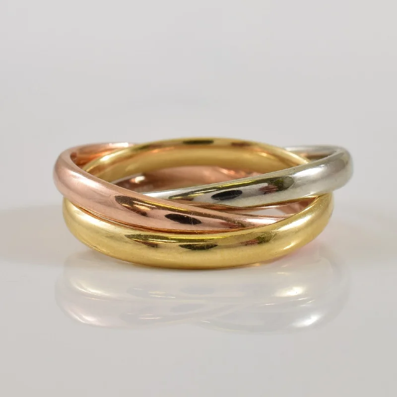 Unmissable Jewelry Clearance – Final Reductions 18k Tri Tone Rolling Ring | SZ 4.75 |
