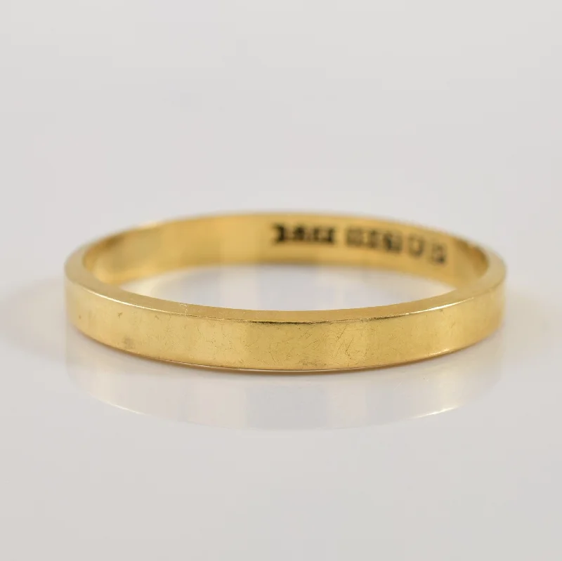 Glamorous Jewelry, Glamorous Deals – Shop Now 18k Yellow Gold Band | SZ 8.5 |