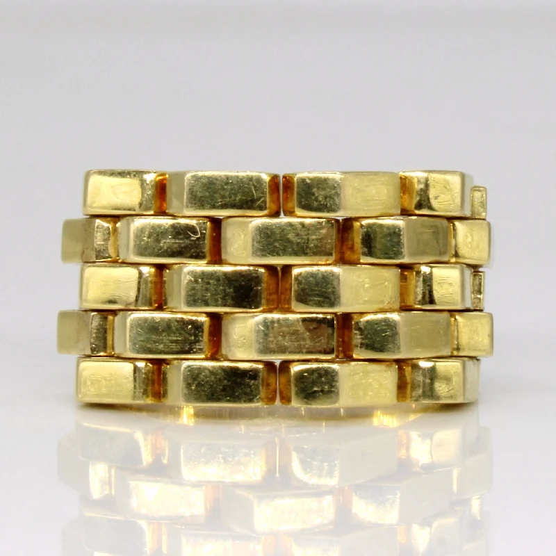 Flash Deals On Fine Jewelry – Shop Before It's Gone 18k Yellow Gold Chain Link Ring | SZ 7.25 |