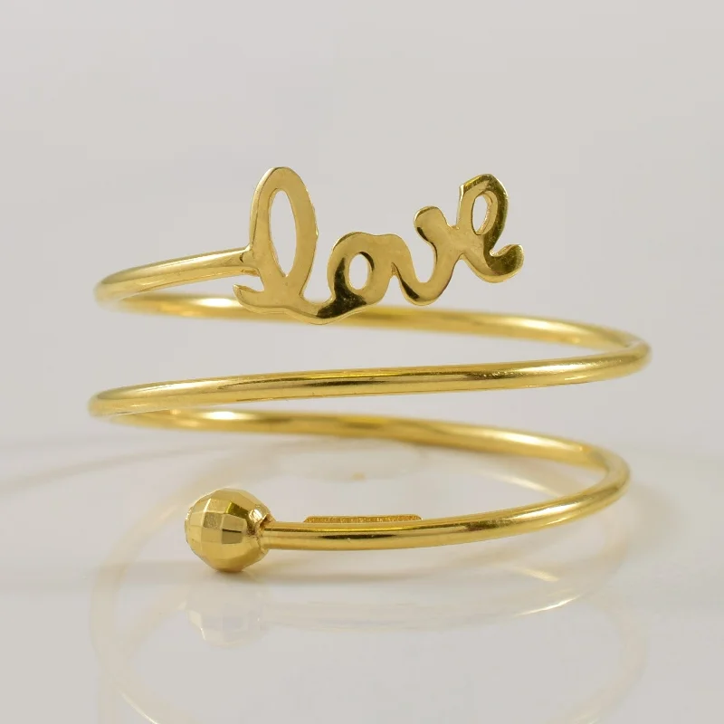 The Perfect Accessory For Less – Jewelry Sale Live 18k Yellow Gold 'Love' Ring | SZ 7.25 |