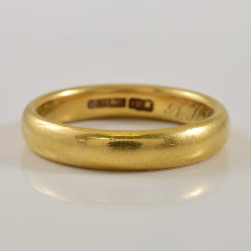 High-End Sparkle, Low-End Prices – Jewelry Sale Live 18k Yellow Gold Plain Band | SZ 7 |