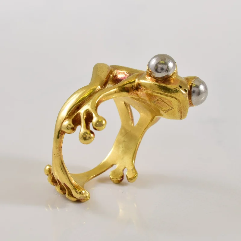 Must-Have Jewelry Pieces At Reduced Prices 21k Yellow Gold Frog Ring | SZ 7 |