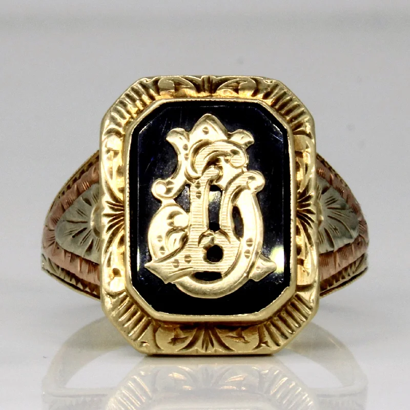 Fashion-Forward Jewelry At Exclusive Discounts Vintage Onyx Ring | 2.00ct | SZ 11 |