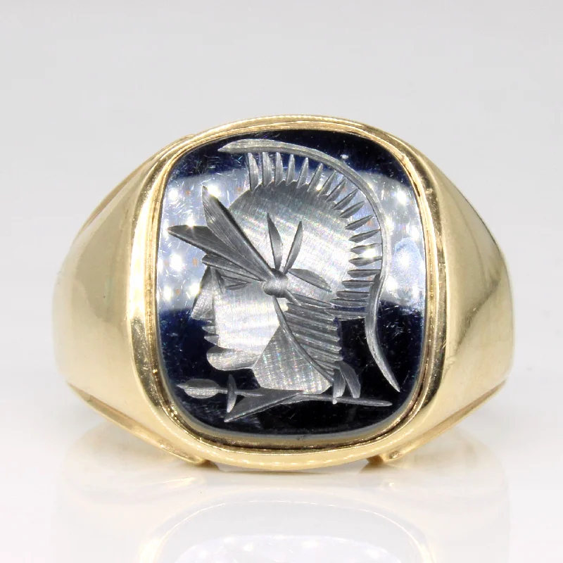 Bestselling Jewelry At Special Promotional Rates Birks' Intaglio Hematite Ring | 8.70ct | SZ 10 |