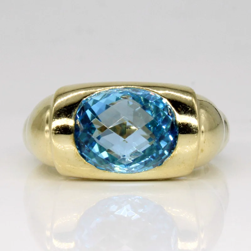 Flash Jewelry Sale – Get Stunning Pieces At Low Prices Blue Topaz Cocktail Ring | 5.00ct | SZ 8 |