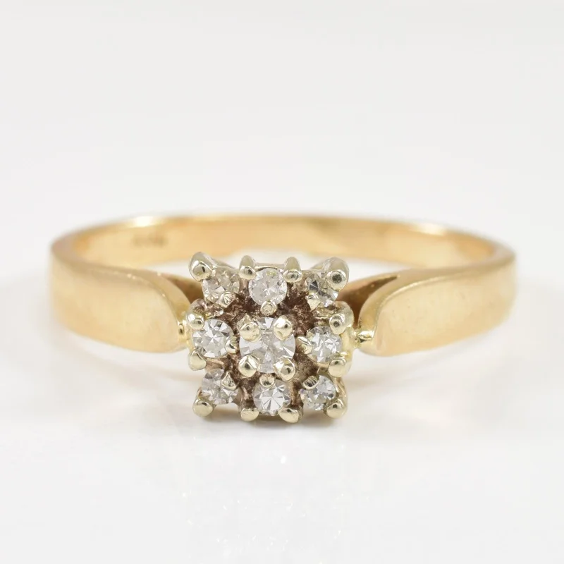 Your Dream Jewelry At Dream Prices – Shop Now Cathedral Cluster Diamond Ring | 0.10ctw | SZ 5.5 |