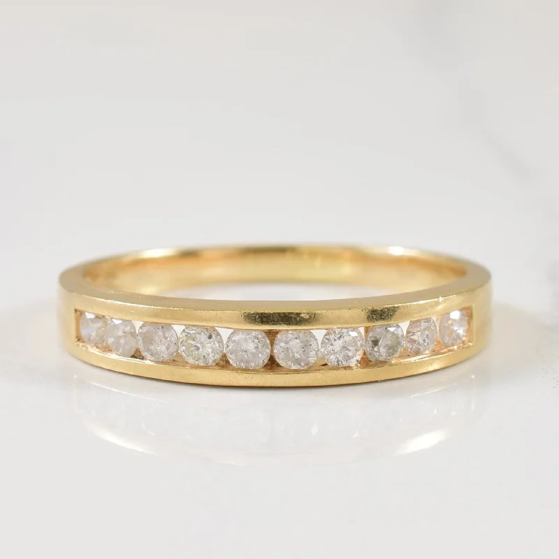 Romantic Heart-Shaped Jewelry For Special Gifts Channel Set Diamond Ring | 0.30ctw | SZ 7.75 | Romantic Heart-Shaped Jewelry For Special Gifts Channel Set Diamond Ring | 0.30ctw | SZ 7.75 |