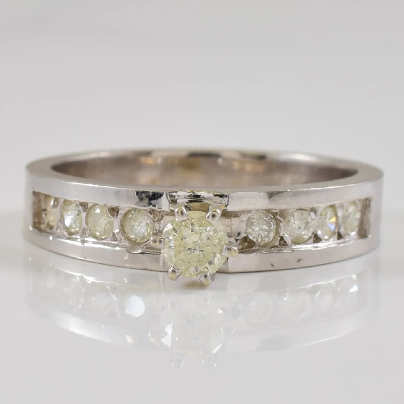 Fashion-Forward Jewelry At Incredible Prices Channel Set Diamond Ring | 0.34ctw | SZ 7 | Fashion-Forward Jewelry At Incredible Prices Channel Set Diamond Ring | 0.34ctw | SZ 7 |