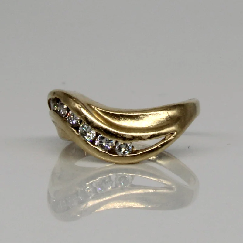 Unmissable Deals On Handmade Jewelry Collections Channel Set Diamond Wave Ring | 0.18ctw | SZ 3 |