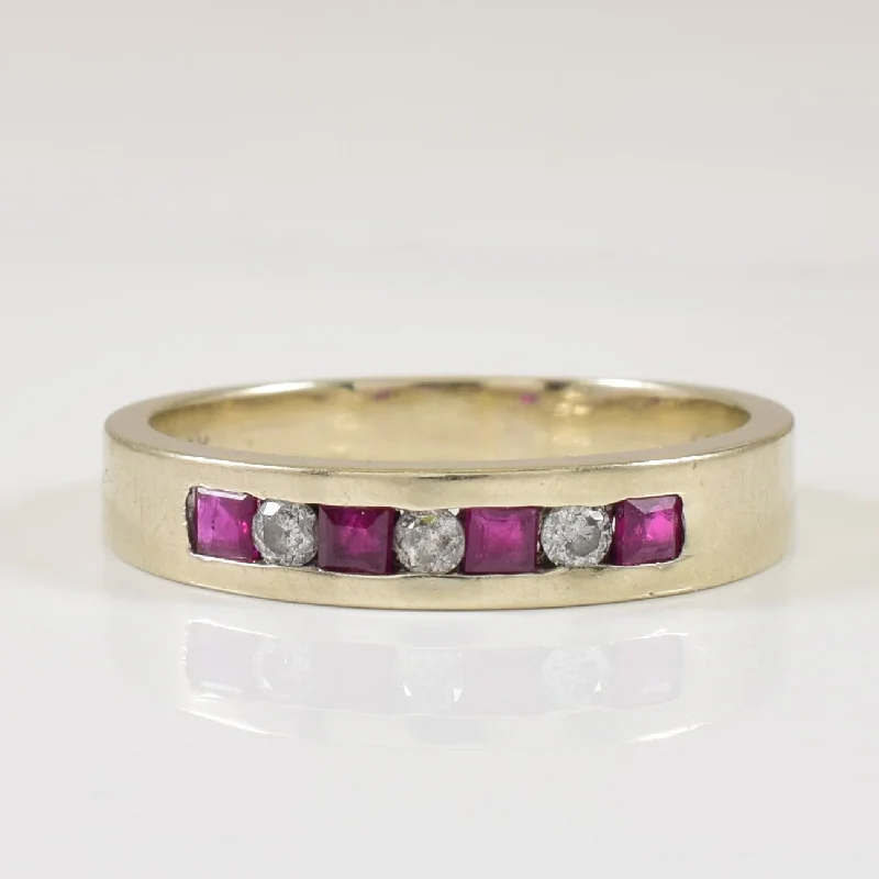 Seasonal Jewelry Sale – Upgrade Your Style Today Channel Set Ruby & Diamond Ring | 0.24ctw, 0.09ctw | SZ 7.5 |
