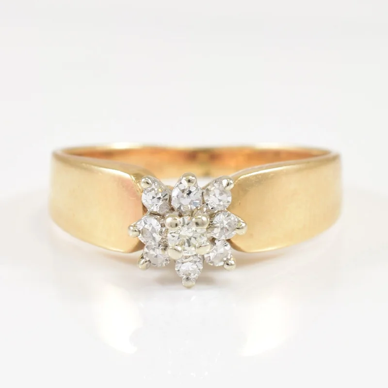 Shine Without Limits – Jewelry Sale Happening Now Cluster Diamond Ring | 0.11ctw | SZ 5.25 |