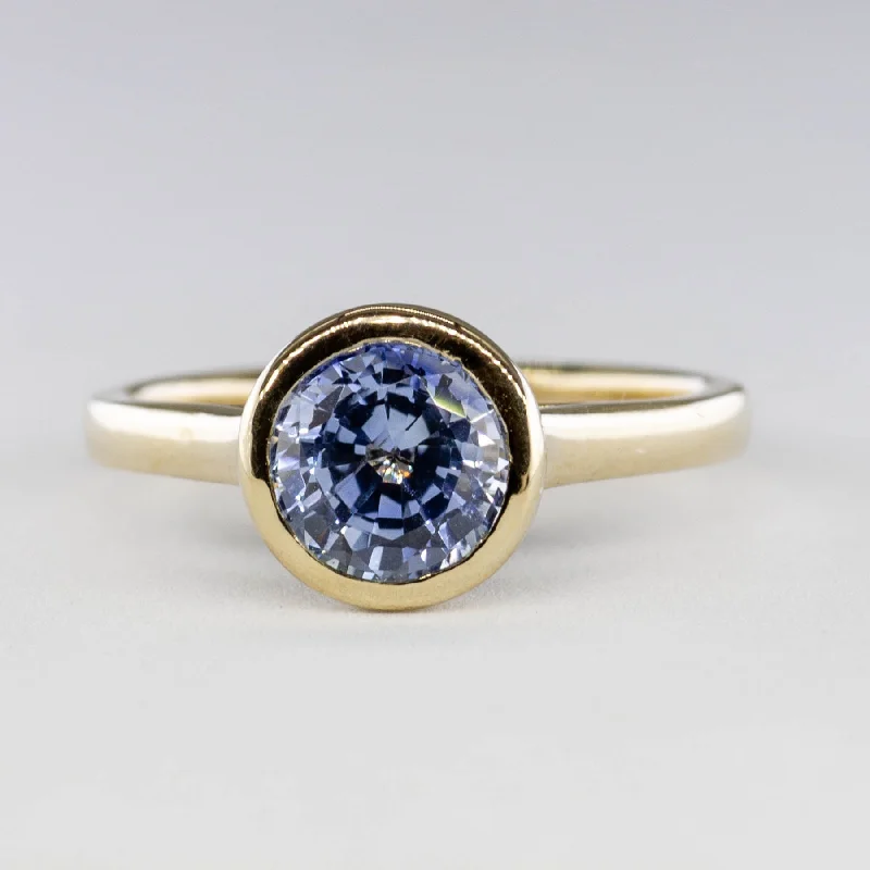 Jewelry Clearance Event – Stock Up Before It's Over '100 Ways' Bezel Set Sapphire Ring | 1.93ct | SZ 6.75 |