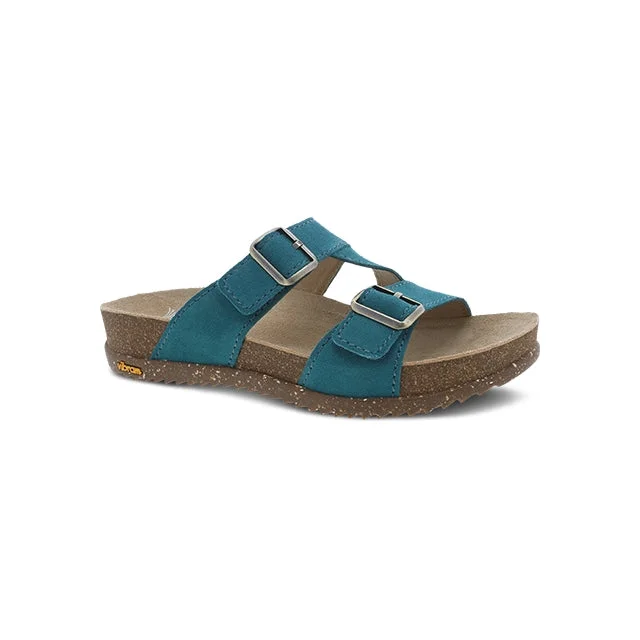 Women's Dayna Teal Suede Sandal