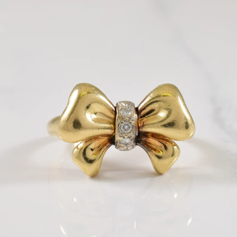 Exclusive Online Discounts On Stylish Jewelry Diamond Bow Shaped Ring | 0.03ctw | SZ 6 | Exclusive Online Discounts On Stylish Jewelry Diamond Bow Shaped Ring | 0.03ctw | SZ 6 |