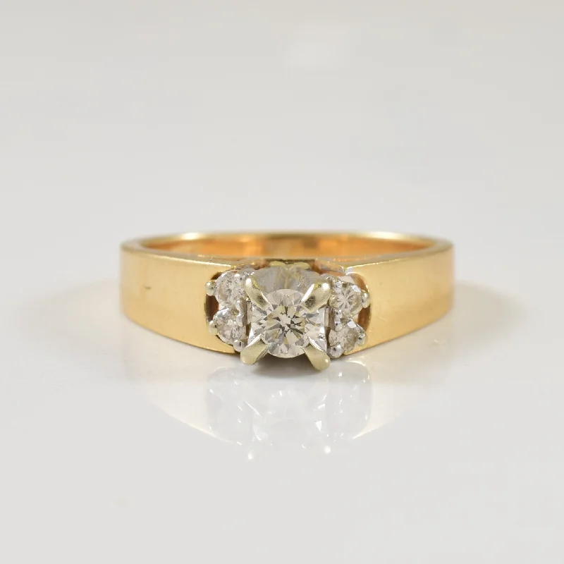 Timeless Beauty, Unbeatable Deals – Jewelry Sale On Diamond Cathedral Ring | 0.23ctw | SZ 5.75 |