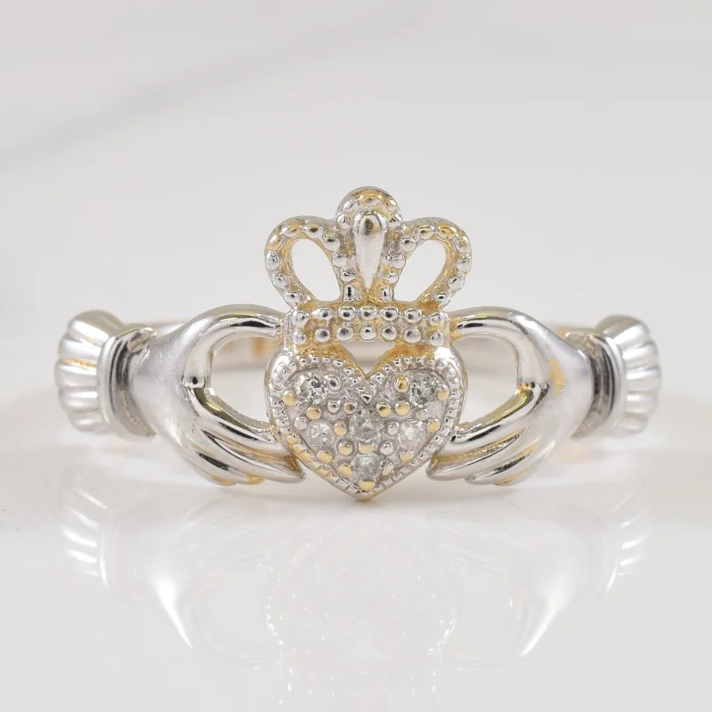 Bestselling Jewelry At Special Promotional Rates Diamond Claddagh Ring | 0.03ctw | SZ 7 | Bestselling Jewelry At Special Promotional Rates Diamond Claddagh Ring | 0.03ctw | SZ 7 |