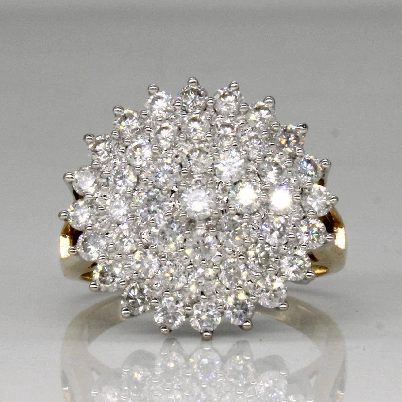 Luxury Meets Affordability – Jewelry Sale Live Now Diamond Cluster Cocktail Ring | 1.80ctw | SZ 6.75 | Luxury Meets Affordability – Jewelry Sale Live Now Diamond Cluster Cocktail Ring | 1.80ctw | SZ 6.75 |
