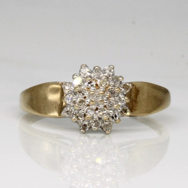 Timeless Jewelry At Special Discount Rates Diamond Cluster Ring | 0.12ctw | SZ 7 |