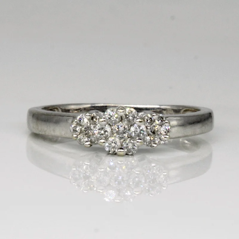 Trending Jewelry Now At Unbeatable Prices Diamond Cluster Ring | 0.19ctw | SZ 7.75 | Trending Jewelry Now At Unbeatable Prices Diamond Cluster Ring | 0.19ctw | SZ 7.75 |