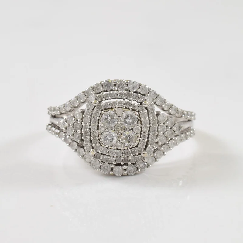 Jewelry Deals That Sparkle – Shop Today Diamond Cluster Ring | 1.00ctw | SZ 8.5 |