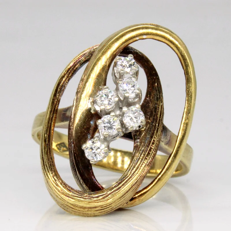 Grab Your Favorite Jewelry At The Lowest Prices Diamond Cocktail Ring | 0.24ctw | SZ 7.25 |