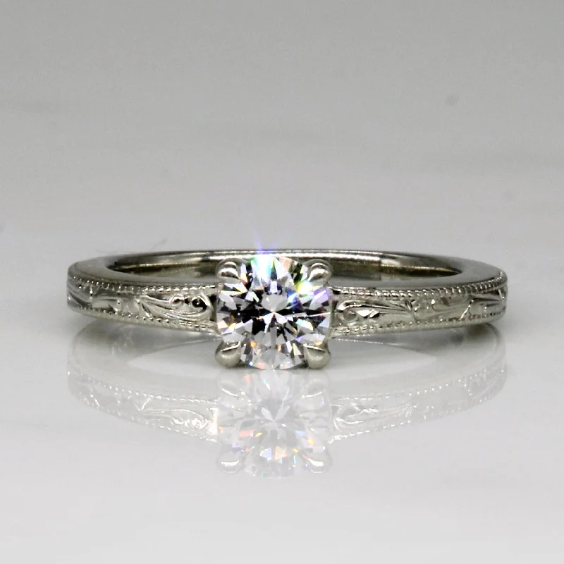 Delicate Crystal Jewelry For Sophisticated Charm Diamond Engagement Ring | 0.36ct | SZ 4.5 | Delicate Crystal Jewelry For Sophisticated Charm Diamond Engagement Ring | 0.36ct | SZ 4.5 |