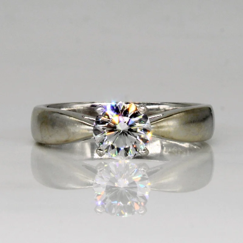Grab Your Favorite Jewelry At The Lowest Prices Canadian 100 Facet Diamond Solitaire Engagement Ring | 1.07ct | SZ 8.25 |